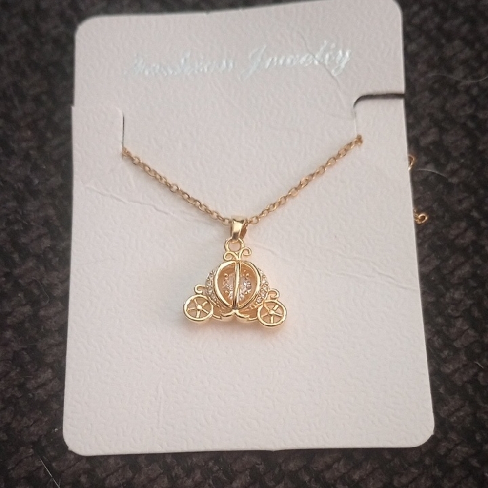 ♥️Individually $8 Cinderella Carriage Inspired Necklace 💛 - Picture 2 of 4